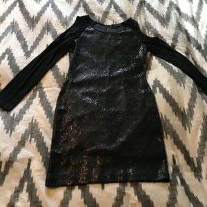 Sequin mini dress.